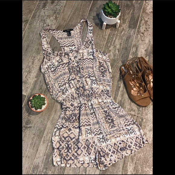 Forever 21 Pants - Forever 21 boho lightweight romper small 0-4